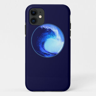 blauwe golf met coole surf stijl Case-Mate iPhone case