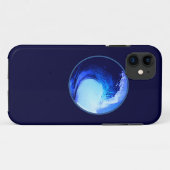 blauwe golf met coole surf stijl Case-Mate iPhone case (Achterkant (horizontaal))