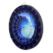 blauwe golf met coole surf stijl dartbord (Voorkant Rechts)