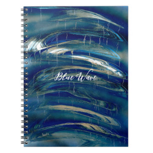 Blauwe golf notitieboek