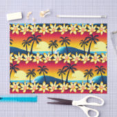 Blauwe golf op zonsopgang tissuepapier (Craft)