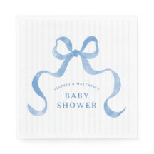 Blauwe Golf Ribbon Sluiting Baby Shower