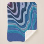 Blauwe Golf Sherpa Deken (Voorkant)