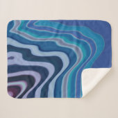 Blauwe Golf Sherpa Deken (Voorkant (horizontaal))