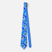 Blauwe golf succeskunst mode stropdas (Voorkant)
