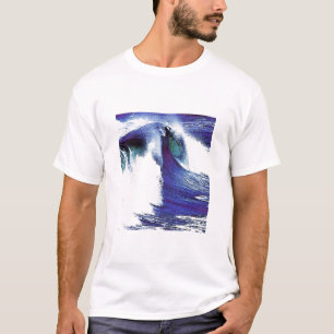Blauwe golf t-shirt