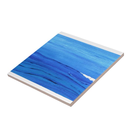 Blauwe golf tegeltje (Zijkant)