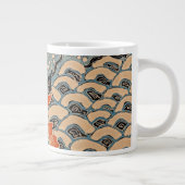 Blauwe Golf van Cultuur Batik Speciale Mok (Rechts)