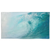 Blauwe golf van Pacifische oceaan Kussensloop (Voorkant-Links)