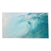 Blauwe golf van Pacifische oceaan Kussensloop (Achterkant-Links)