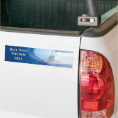 Blauwe golf verkiezingen 2024 bumpersticker (Op Truck)