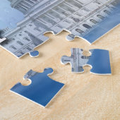 Blauwe golf verkiezingen 2024 legpuzzel (Zijkant)