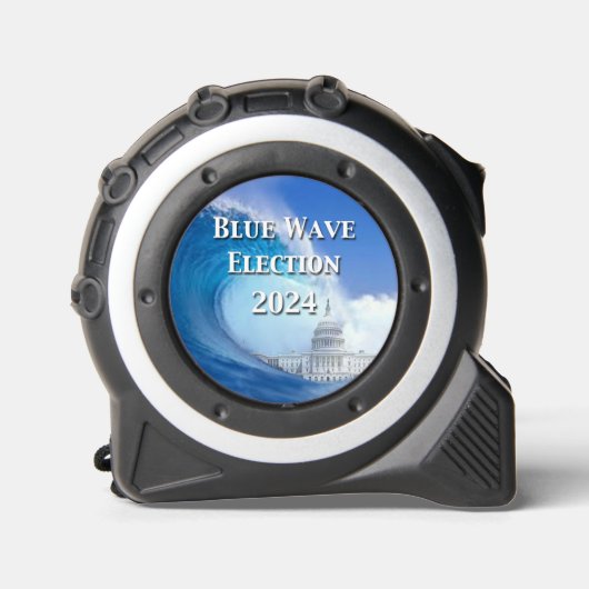 Blauwe golf verkiezingen 2024 rolmaat (Voorkant)