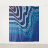 Blauwe Golf Wandkleed (Voorkant)