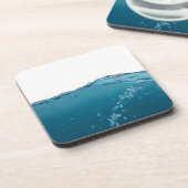 Blauwe golf wissen onderzetter (Linkerzijde)