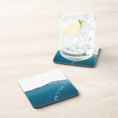 Blauwe golf wissen onderzetter (Rechterzijde)