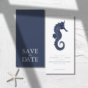 Blauwe Golf Zeepaard Bruiloft ID836 Save The Date
