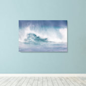 Blauwe golfbreker, Maui, Hawaii, Verenigde Staten Canvas Afdruk (Insitu (Houten vloer))