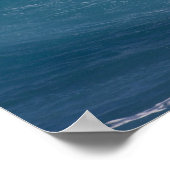 Blauwe golfbreker, Maui, Hawaii, Verenigde Staten Poster (Hoek)