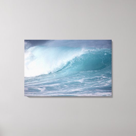 Blauwe golfbreker, Maui, Hawaii, VS 2 Canvas Afdruk (Voorkant)