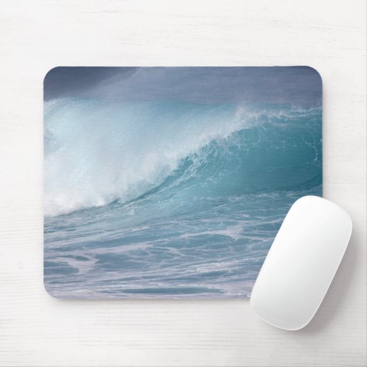 Blauwe golfbreker, Maui, Hawaii, VS 2 Muismat (Met muis)