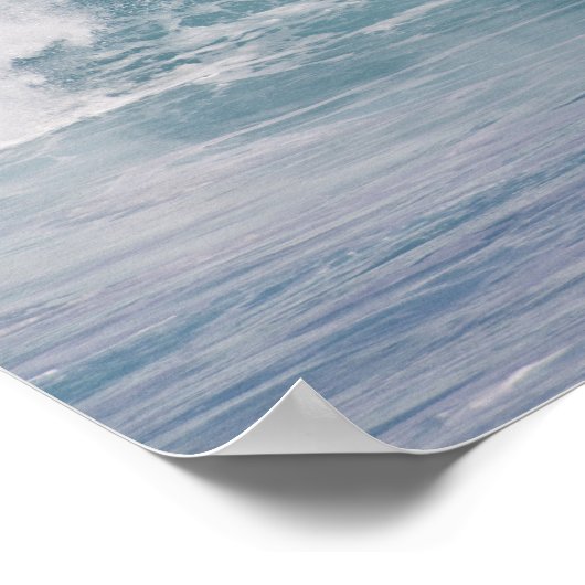 Blauwe golfbreker, Maui, Hawaii, VS 3 Poster (Hoek)