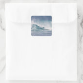 Blauwe golfbreker, Maui, Hawaii, VS 3 Vierkante Sticker (Tas)