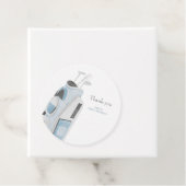 Blauwe golfclub dank u cadeau label (In situ)