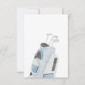 Blauwe golfclub dank u kaart (Achterkant)