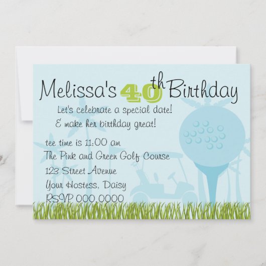 Blauwe Golfdatum Kaart (Voorkant)