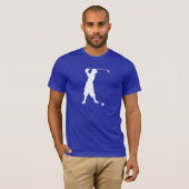 Blauwe Golfer T-shirt (Voorkant volledig)