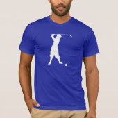 Blauwe Golfer T-shirt (Voorkant)