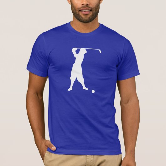 Blauwe Golfer T-shirt (Voorkant)
