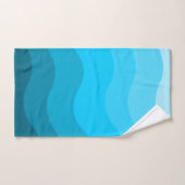 Blauwe golfgradiënt bad handdoek (Handdoek)