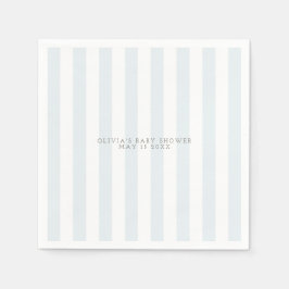 Blauwe golfkar baby shower servet