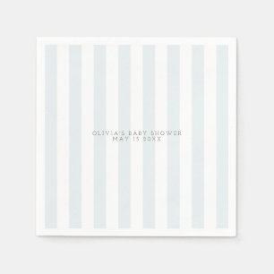 Blauwe golfkar baby shower servet