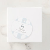 Blauwe golfkar cadeau gunst tag bedankjes labels (In situ)