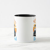 Blauwe Golfkar Coffee Mug Mok (Midden)