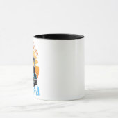 Blauwe Golfkar Coffee Mug Mok (Midden)