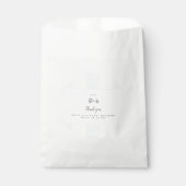 Blauwe golfkar gunstzak bedankzakje (Voorkant)