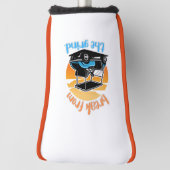 Blauwe Golfkar Putterhoes Golfheadcover (Draai 90)