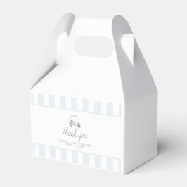 Blauwe golfkar voorkeursdoos bedankdoosjes