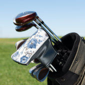 Blauwe Golfkophoesjes Golfheadcover (Insitu)