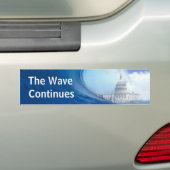 Blauwe golflengte aanpassen Bumpersticker 2022 (Op auto)