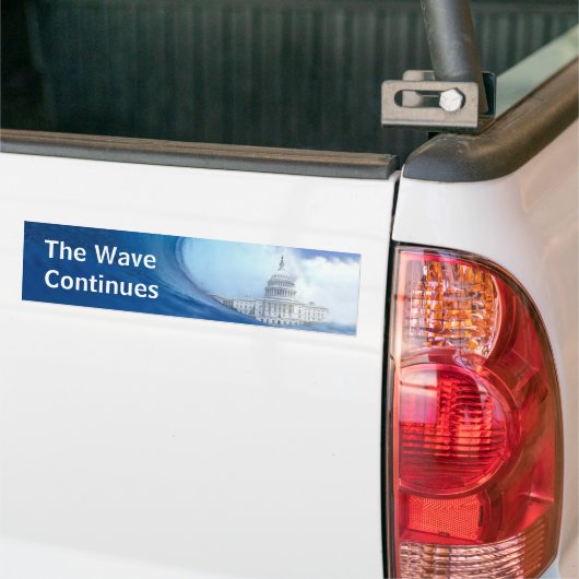 Blauwe golflengte aanpassen Bumpersticker 2022 (Op Truck)