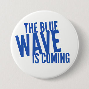 Blauwe golflengte Button