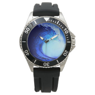 Blauwe golflengte van Surf Horloge