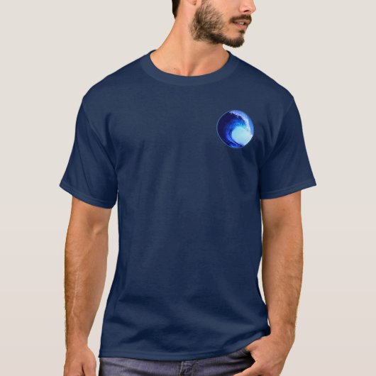 Blauwe golflengte van Surf T-shirt (Voorkant)