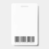 Blauwe Golfstijl Foto ID Badge (Achterkant)