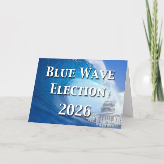 Blauwe Golfverkiezing 2026 Kaart (Voorkant)